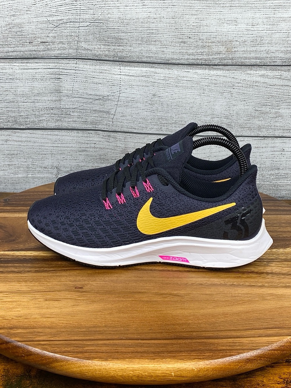Nike Air Zoom Pegasus 35 Purple Yellow Orange Running Shoes 942855-008 Women’s 7